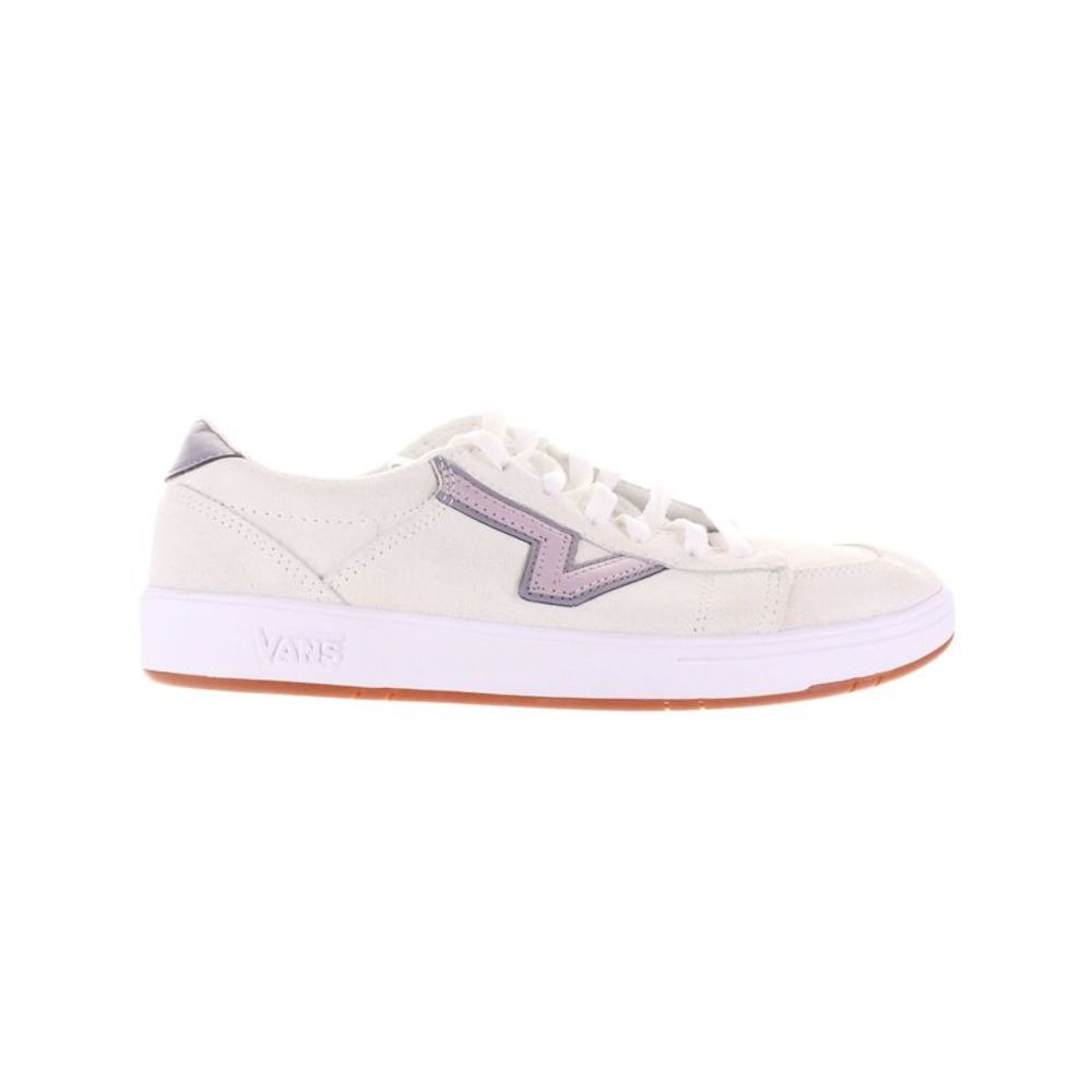 Vans Women 8.5 White and Light Gray Sneakers